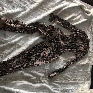 Mesh zip up jumpsuit